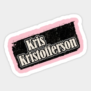 NYINDIRPROJEK - Kris Kristofferson Sticker